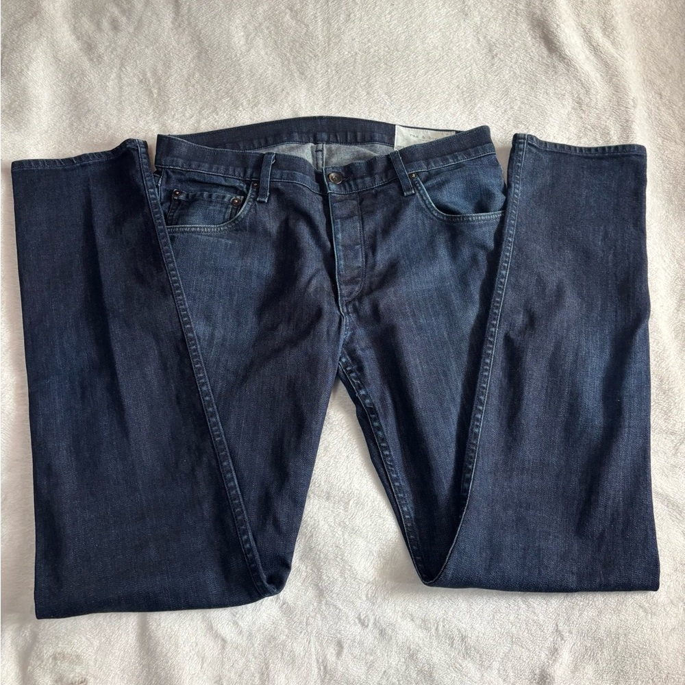 rag & bone Men's Deep Indigo Straight Jeans